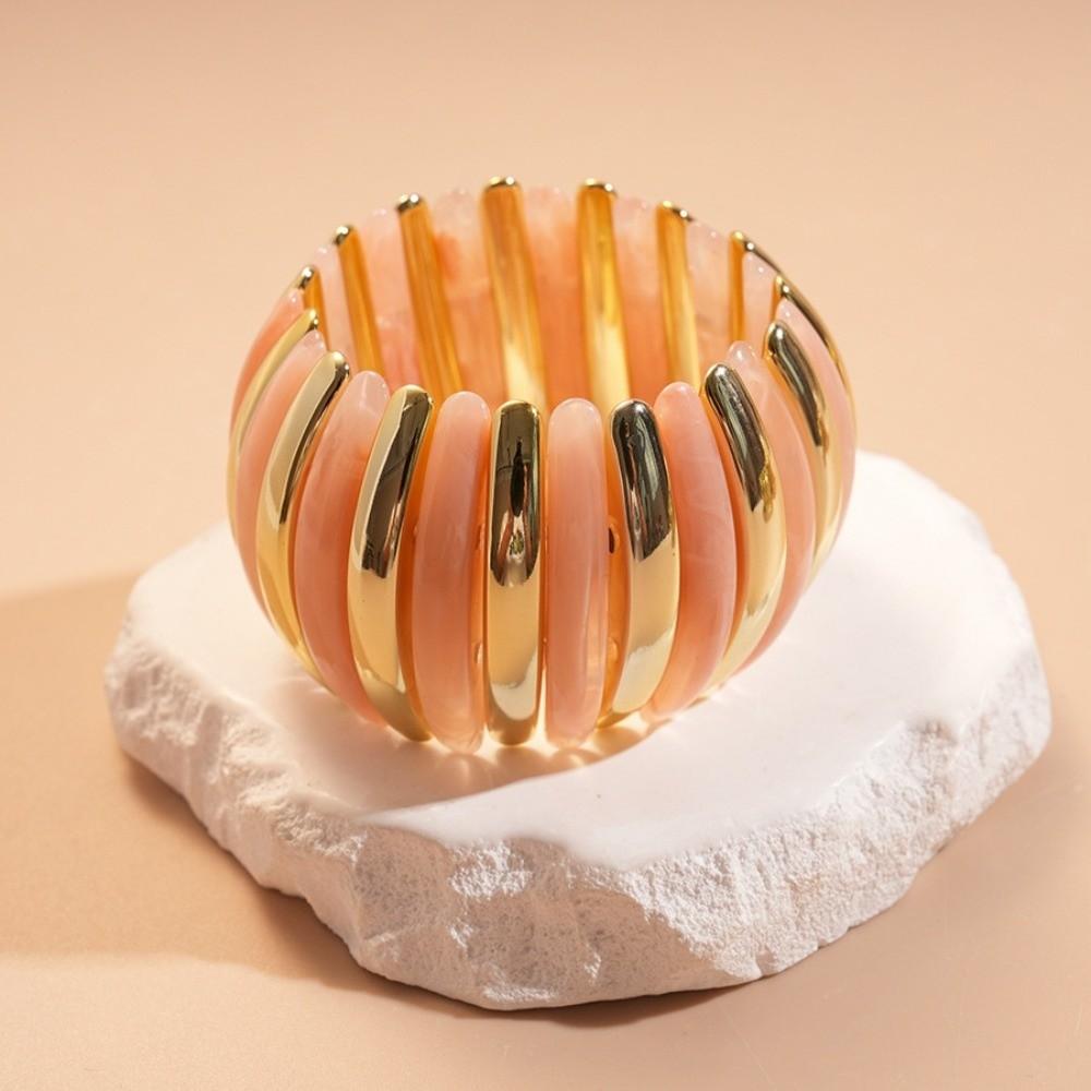 Breiter Acryl Armreif Böhmisch Retro Handring Mode Breite Klobige Armreifen Dekoration