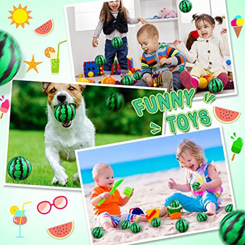 12/24/36PCS Watermelon Stress Balls Sensory Toys Push Stress Relief Soft Foam Ball Squishy Toys for Kids Adults Summer Gifts