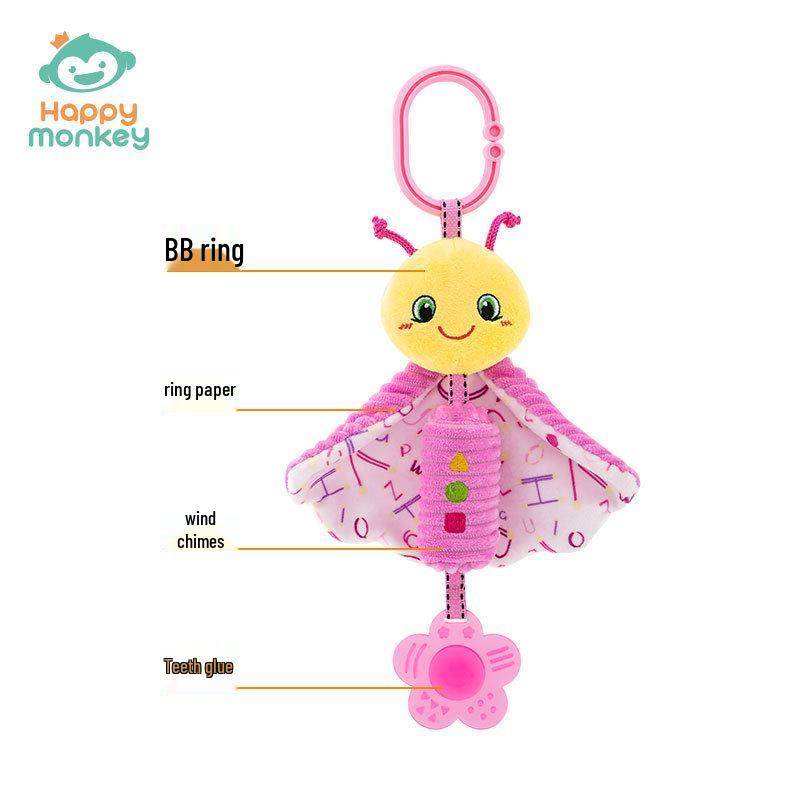 Счастливая Обезьянка Детский Мультяшный Музыкальный Подвес для Коляски и Кроватки