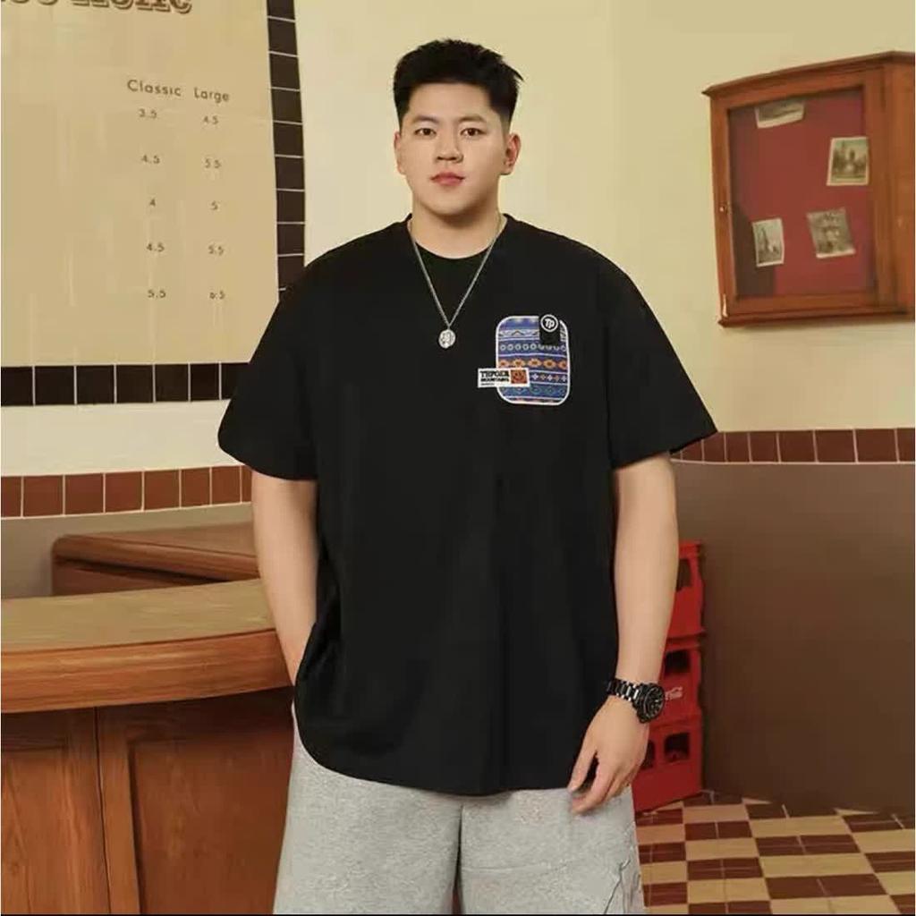 Fake two hundred matching stretch solid color fit wrinkle loose men's short-sleeved fashion short-sleeved top comfortable lightweight T-shirt