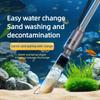 Fish Tank Waste Suction Water Changer Cleaning Tool Automatic Water Extraction Self-Priming Pump Electric Sand Washer