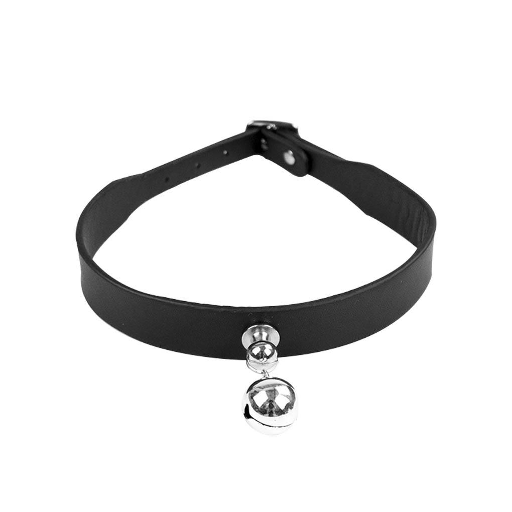 Leather Collar Fashion Foreplay Women PU Leather Necklace Adjustable Choker Adults Toy