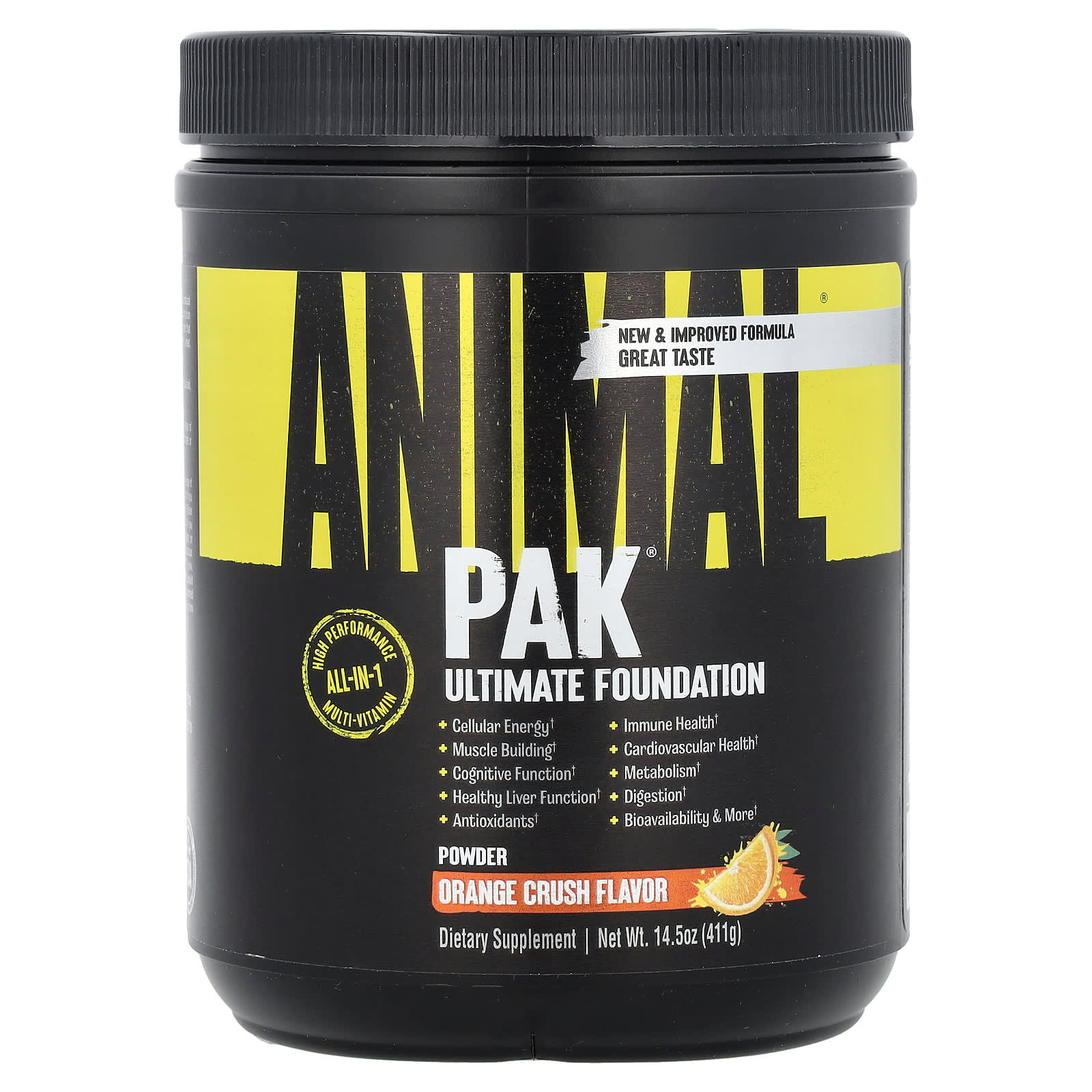 

Animal, Animal Pak Powder, Ultimate Training Foundation, Orange Crushed, 411 g (14.5 oz)
