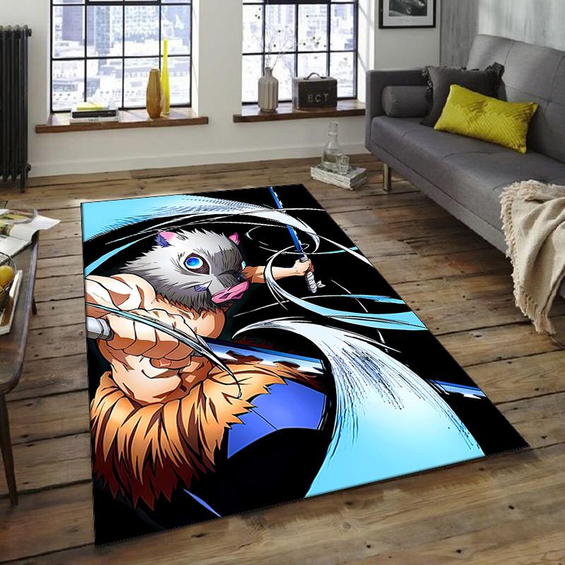1pc Demon Slayer3 Design Area Rug - Non-Slip, Soft & Cozy Floor Mat for Living Room, Bedroom, Office - Indoor/Outdoor Decorative Carpet