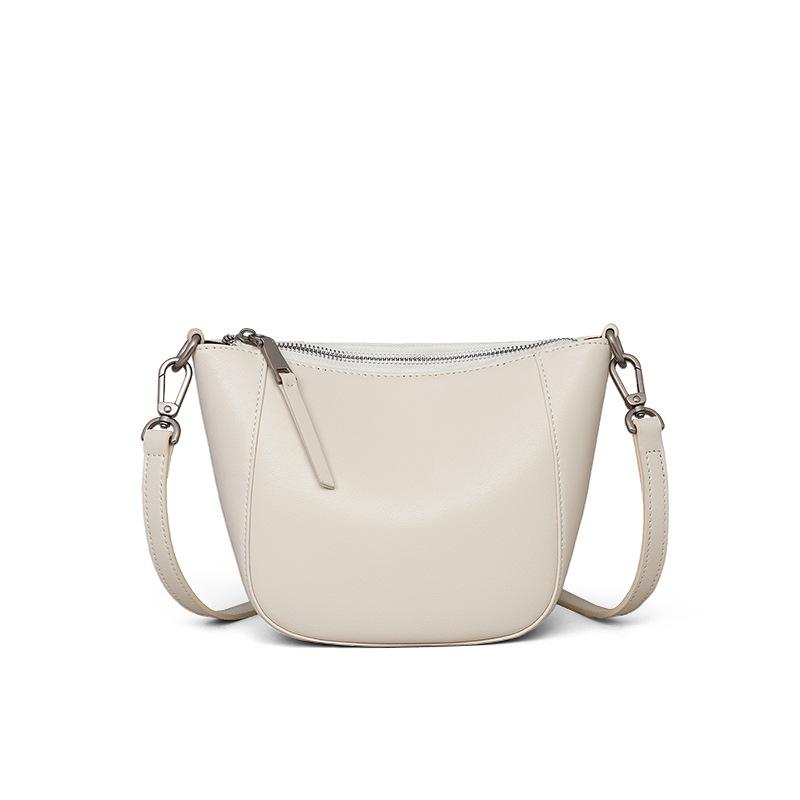 Genuine Leather Bag for Women 2025 Autumn Winter New High-end Niche Small Bag Cowhide Women's Bag Single Shoulder Crossbody Bag