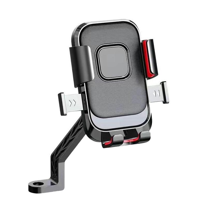 Universellt Motorcykeltelefonfäste 360° Roterbart Navigationsfäste Skotertelefonklämma För Cykling Motorcykel Skoter Cykling