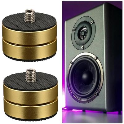 Set Of 4 Shock Absorption Floor Foot NonSkid Vibration Dampening Feet Speakers Spikes For Speakers And Appliances