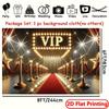 2D Hollywood VIP Entrance Background Cloth Red Carpet Party Photo Prop