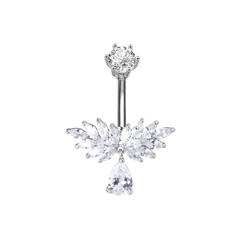 Simple  Angel Wings Butterfly Navel Ring For Women Girls Exquisite Belly Button Rings Sexy Belly Piercing Jewelry Gifts