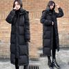 Medium and Long Down Cotton-padded Clothes for Women's Winter New Over-knee Students Loose Large Size Thickened Cotton-padded Jackets, Bread Clothes