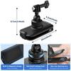 PULUZ Magnetic Quick-Release Base Backpack Clamp Mount for DJI, Insta360, GoPro and Other Action Cameras (Black)