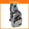 Versatile New Oxford Men Women Chest Pack With Durable Oxford Cloth And Usb Charging