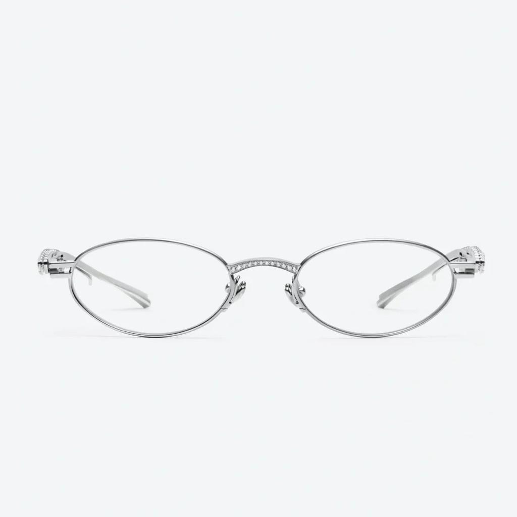 Rennes jennie retro oval frame diamond-encrusted glasses female no-makeup artifact mirror flat mirror frame tide