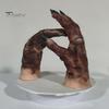 Detailed Zombie Hands 1 Pair Halloween Costume Gloves for Adults Kids, Horror Accessories Gloves, Latex Scary Ghost Hand Cosplay Accessory Masquerade