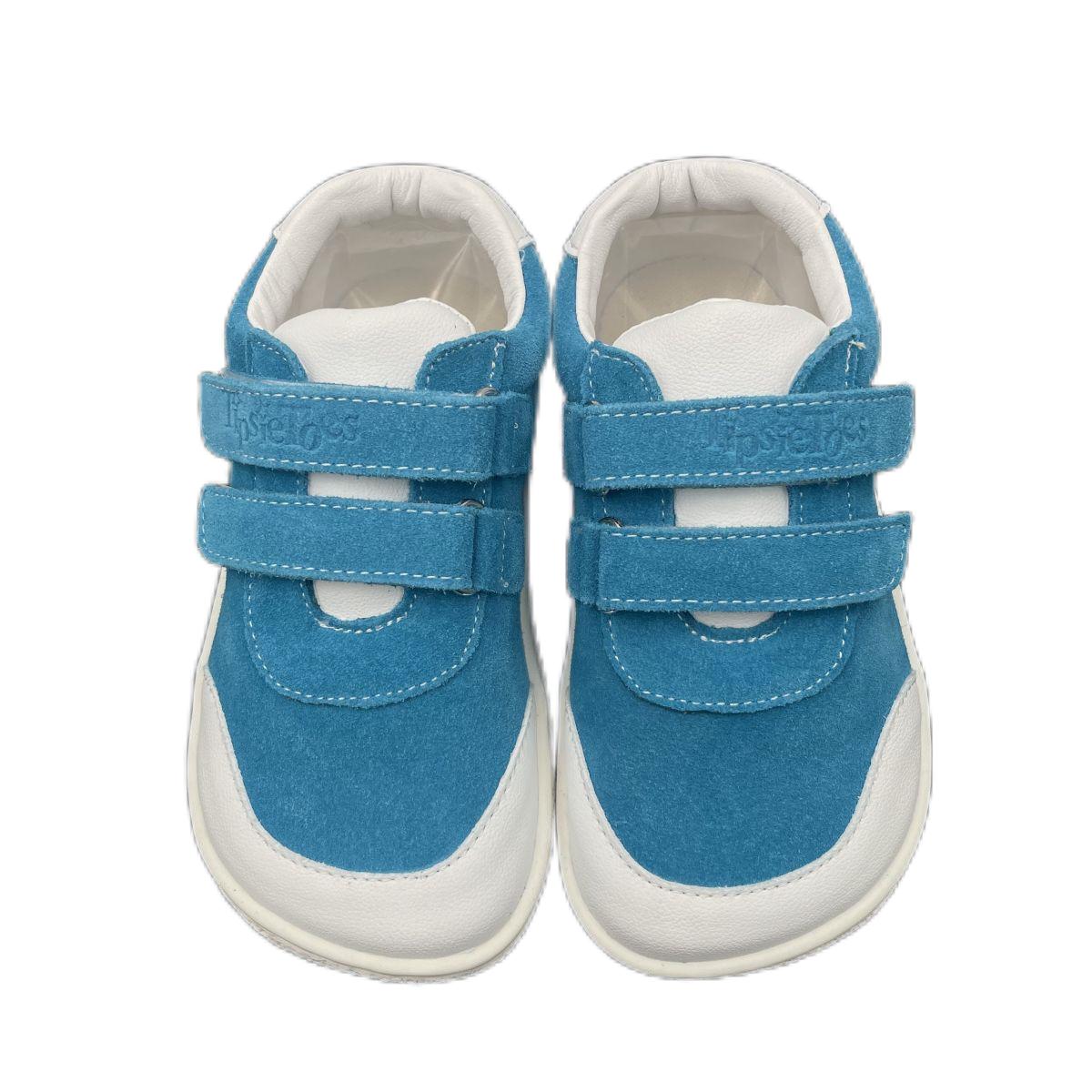 

Tipsietoes New Spring Autumn Genuine Breathable Leather Sports Running Shoes For Girls And Boys Kids Barefoot Sneaker 8 небо синє кольору