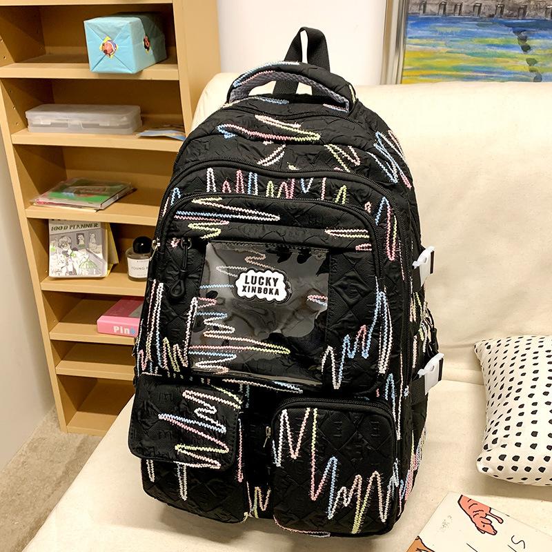 Schoolbags Children Elementary School Girls Junior High School Students High Value Ins Pain Bags Multiple Backpacks