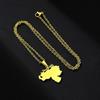 Stainless Steel Venezuela Map Pendant Necklace Venezuelan Jewelry With Chain