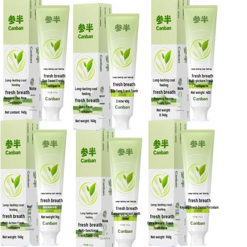 Semi-half Rose Green Tea Whitening & Gum Care Toothpaste