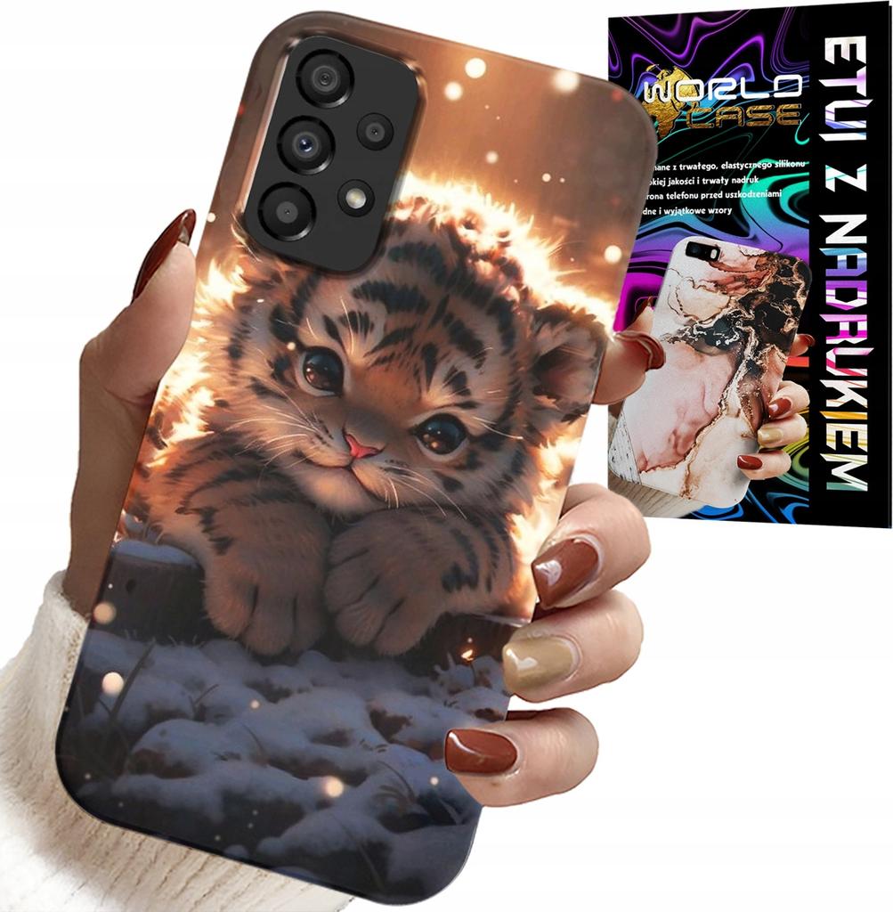 Etui Do Samsung Galaxy A23 5G - Z Nadrukiem Słodki Tygrysek Obudowa Case