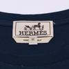 Hermes 100% Cotton Printed T-shirt Tops M NavyUsed