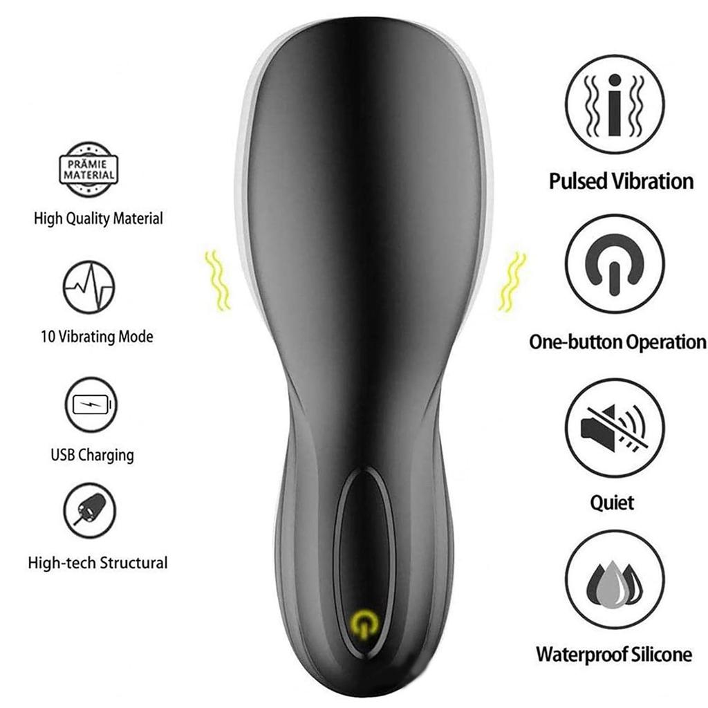 Sex Toys for Men Glans Trainer,Male Penis Massage Masturbator,10 Speed Vibrating Glans Vibrator,Men Lasting Delay Endurance Exer