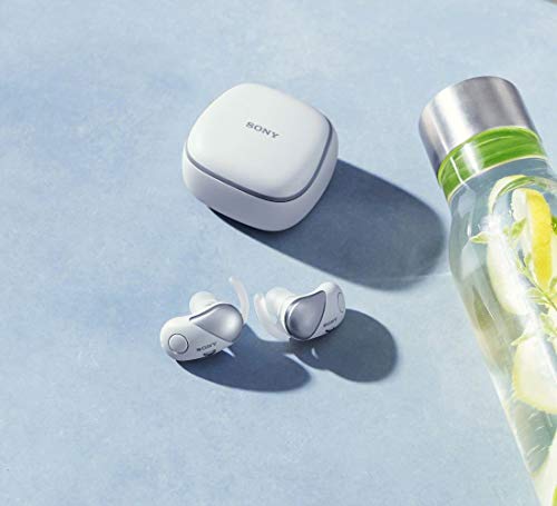 Sony Truly Wireless Noise Cancelling Earphones WF-SP700N Bluetooth Alexa Compatible Water-Resistant White Left and Right Separate Model 2018