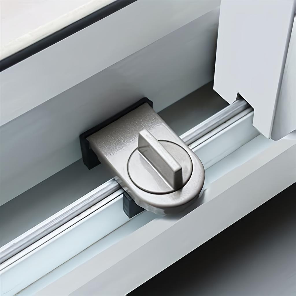 Alloy Aluminum Sliding Door And Window Safety Lock Sliding Sash Stopper Cabinet Locks Straps Security Anti-Theft Lock