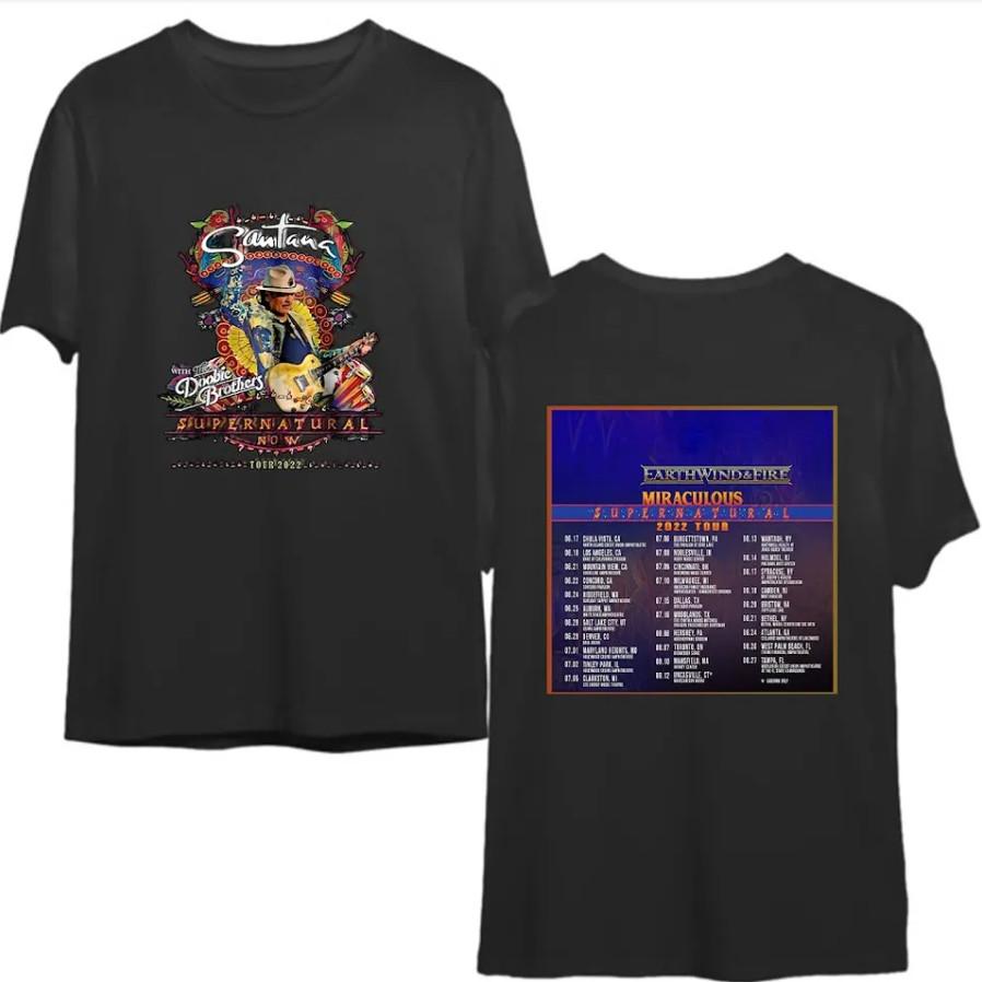 Carlos Santana Summer Tour 2022 T-Shirt – Men’s Heavyweight Concert Tee