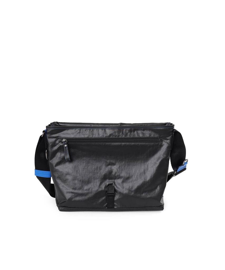 Lanvin en Bleu Heather Shoulder Black Men's Bag,