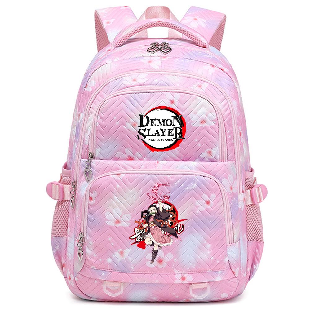 Školní batoh s potiskem Anime Demon Slayer pro studenty, teenagery, chlapce, dívky, ženy, cestovní batoh Mochila Escolar