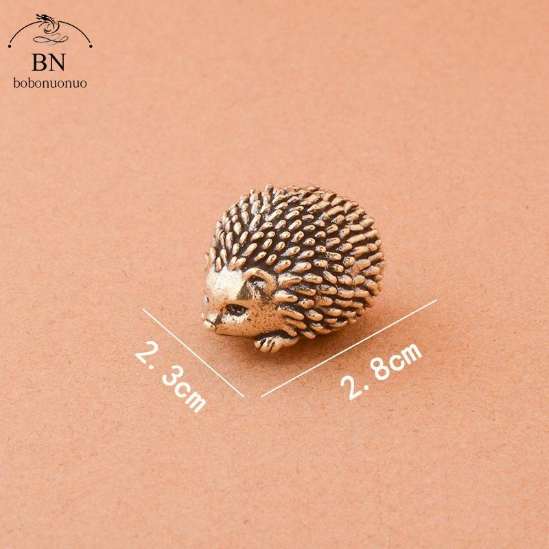

Медный ежик Маленькие украшения Цельная латунь Античная скульптура животного Поделки Украшение для стола Чайный столик Домашний декор для гостиной