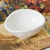 Elegant White Hand-Painted Ceramic Bowl - Small Dinner or Sauce Holder