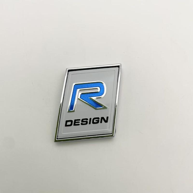 3D Sweden Flag Moose R Design AWD Emblem Metal Car Side Badge Rear Trunk Sticker Volvo V40 V50 S40 S80 XC60 S90 XC90 S60 XC40