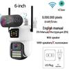 ICsee 6-Inch 50x Optical Zoom Binocular Surveillance Camera with Metal Shell and 4G Connectivity