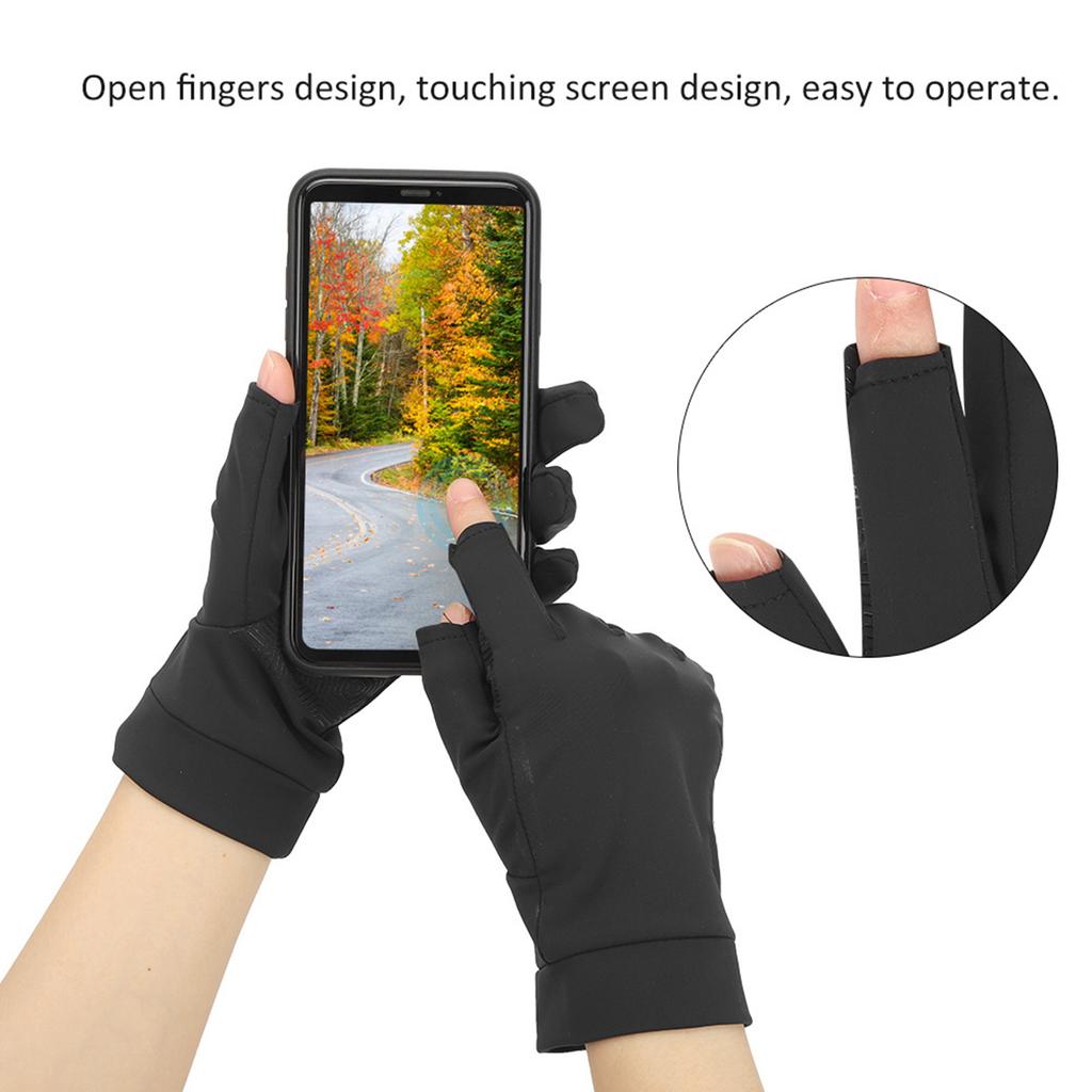 Spring & Summer Sunscreen Antiskid Cycling Fishing Elasticity Open Finger Touching Screen