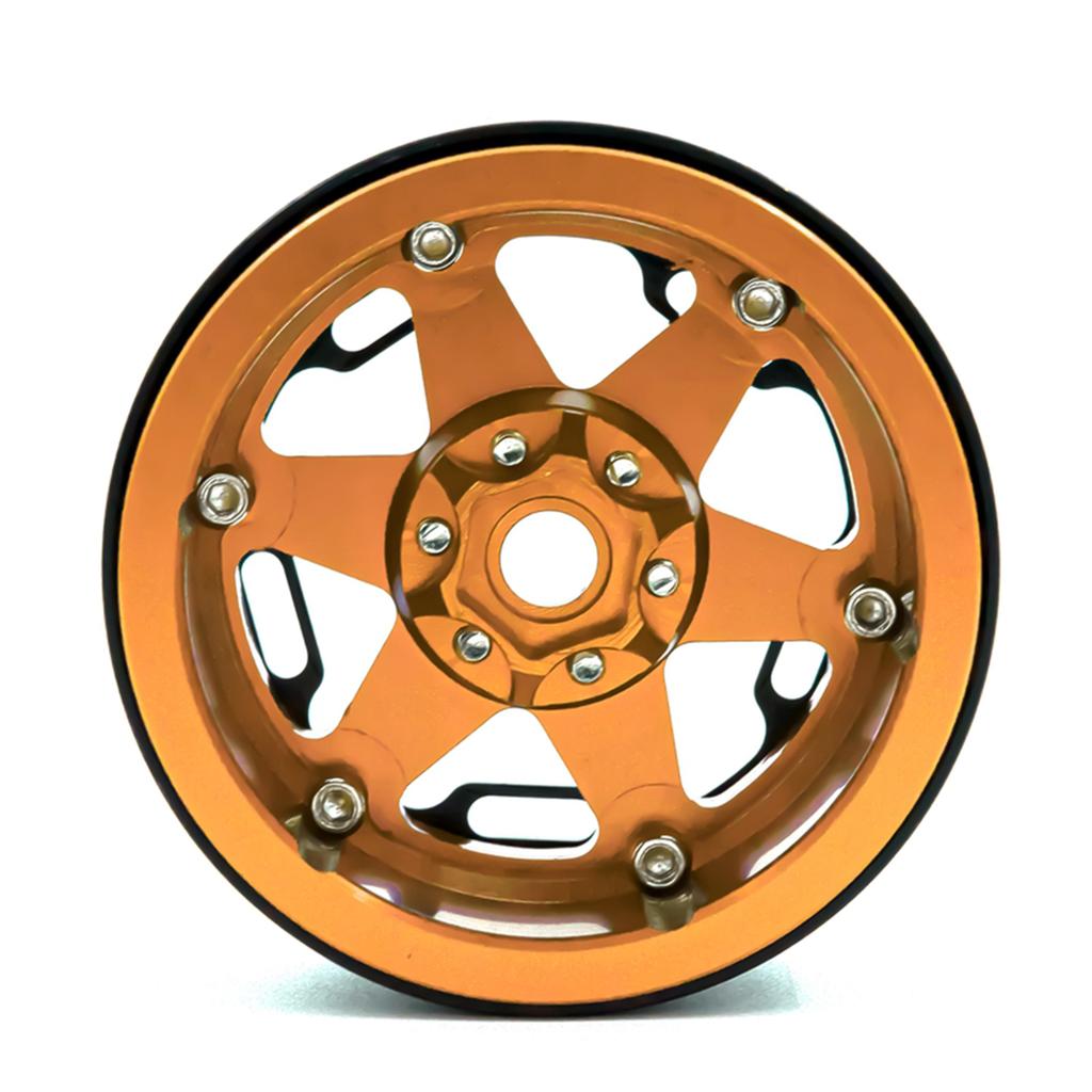 Aluminum Alloy Wheel   Beadlock 2.2in Wheel  s Hub 4pcs Replacement for 1Celsius10 1Celsius8   90046 90047 RR10 RC Car