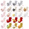 0-1Y Newborn Baby Girl Boy Cotton Socks Infant Cartoon Animals Socks Anti-slip Middle Tube Floor Socks