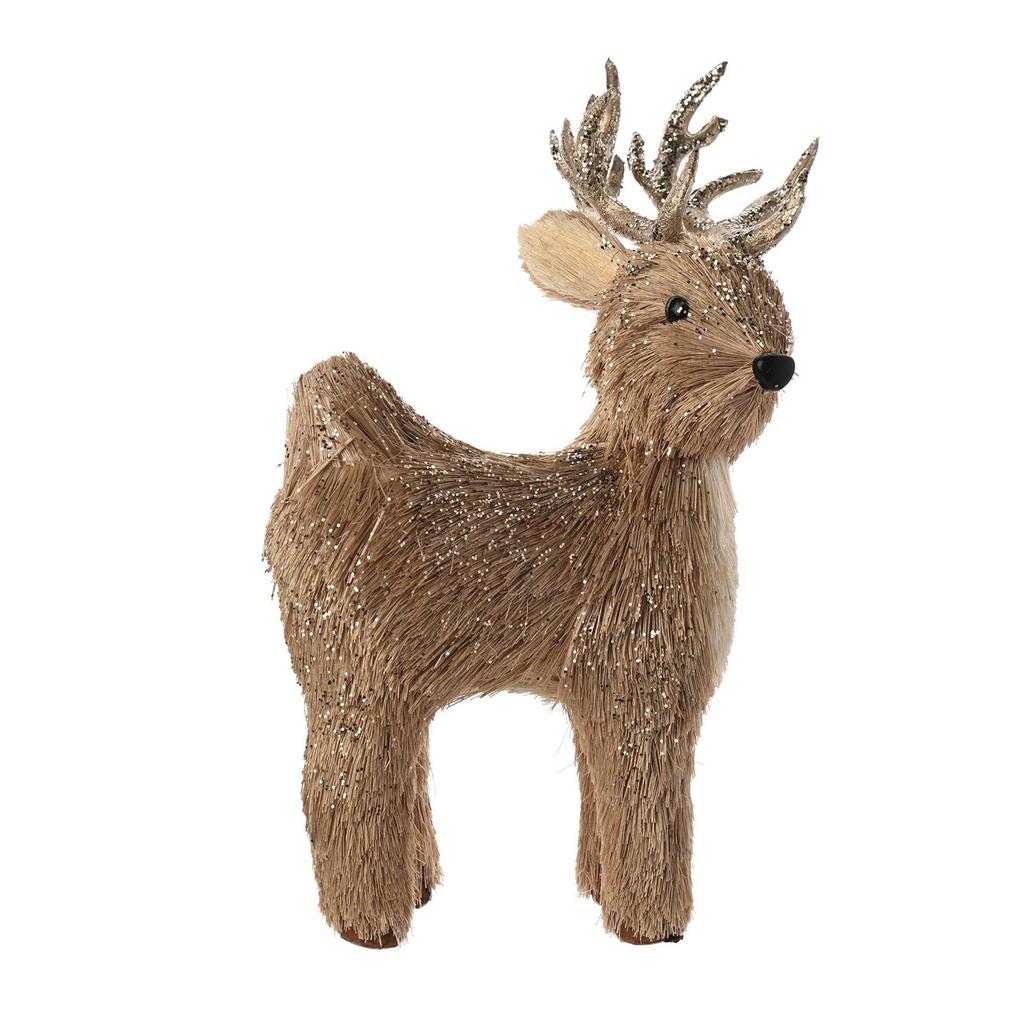 Standing Straw Deer 13cm