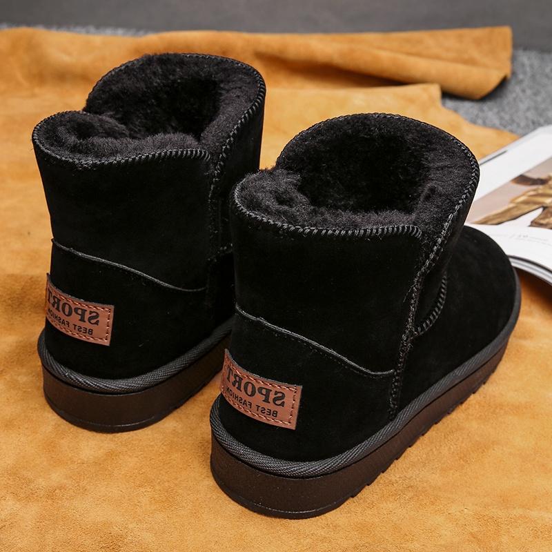 Snow boots winter velvet thickened warm bread shoes integrated fur sub-zero cotton shoes