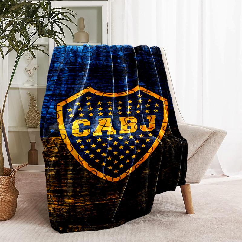 1pc Blanket - Club Atlético Boca Juniors Print Design, Lightweight Blanket for Sofa, Bed- Soft &Warm, Gift for All Seasons
