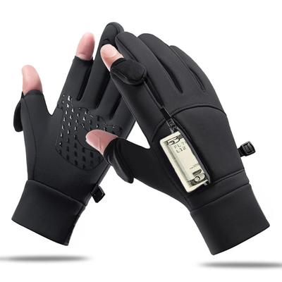 Winter Warme Touchscreen-Handschuhe Outdoor Winddicht Wasserdicht Kältebeständige Handschuhe Herren Autofahren Radfahren Angeln Skihandschuhe
