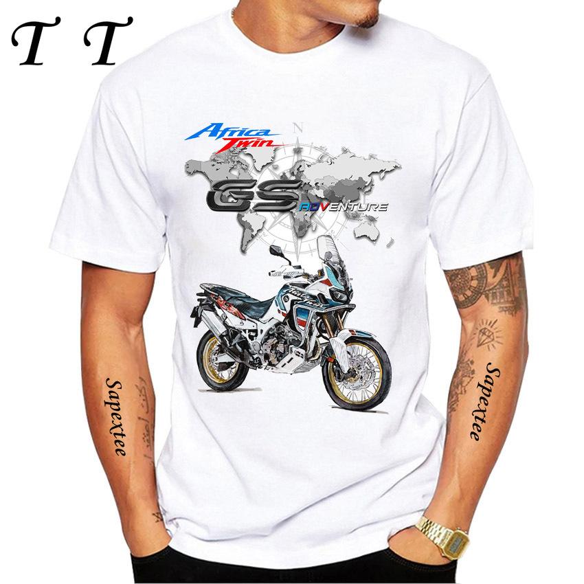 Africa Twin CRF1100 Motorcycle GS Adventure T-Shirt Men TShirt Moto Mountain Riding Sport Clothing Tops Hip Hop Boy Casual Tees