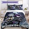 Set Lenzuola con Stampa Droni Assassini 3 Pezzi Copripiumino Traspirante Morbido Federe Set Lavabile Decorazione Camera da Letto Regalo per la Casa