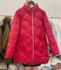 Autumn and winter new down jackets women's medium and long white duck down fashion stand-up collar warm auspicious cloud jacket tide