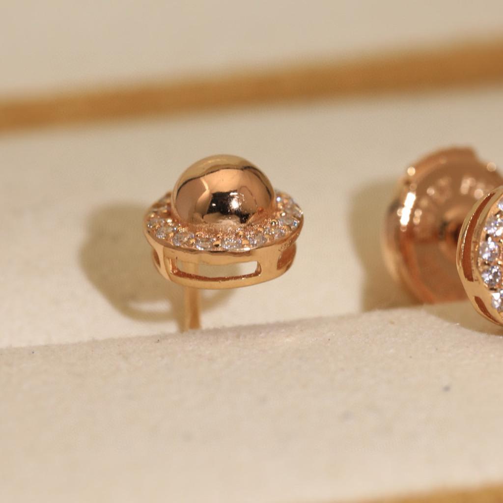 vacuum plated platinum inlaid with sparkling diamonds earring hot selling, highest version on the market  Non-allergic