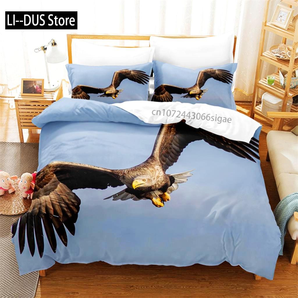 

Blue Sky Eagle Queen Bedding Set Duvet Cover Set Bedding Digital Printing King Size Duvet Cover Set Bedding Set EU Single(135*200cm)3pcs