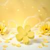 Yellow Hair Claw Clips Flower Shaped Plastic Jaw Clips Anti-scratch Smell-less Useful Hold Tightly Light Hair Accessories for Beauty and Personal