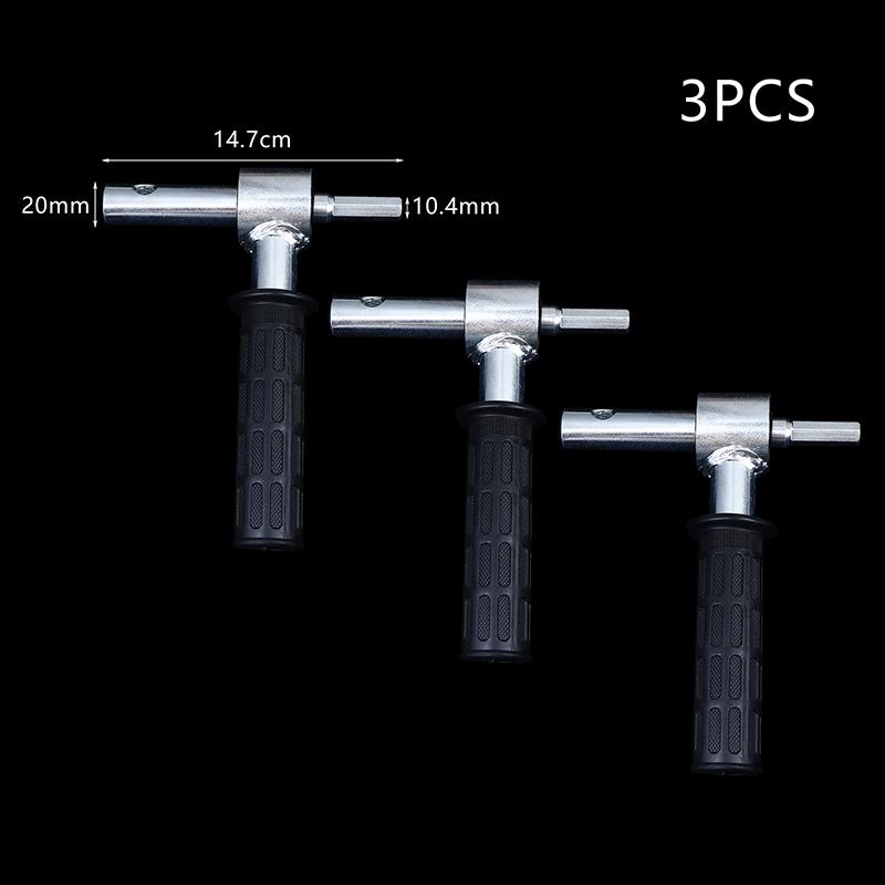 Attacco Trapano Avvitatore Senza Fili Per Sonda da Ghiaccio Adattatore Metallico Convertitore Punta per Trapano Elettrico Accessorio per Pesca sul Ghiaccio all'Aperto