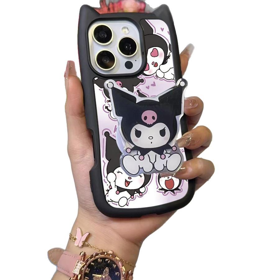 Sanrio Kuromi Stand Black Phone Case for Apple 11