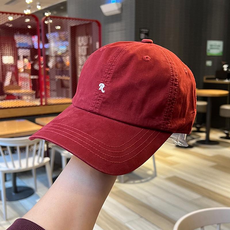 

Simple Letter Baseball Cap for Women Korean Versatile Casual Duck Tongue Hat Summer Cotton Female Sun Visor Hats Adjustable